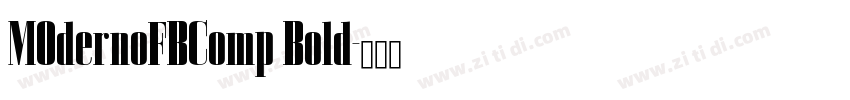 MOdernoFBComp Bold字体转换